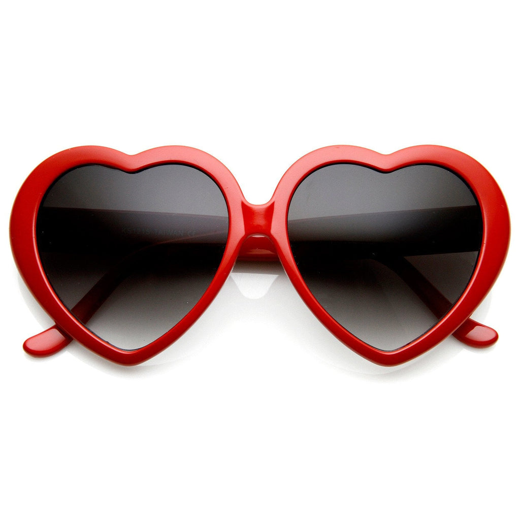 Cute Womens Lolita Sweet Heart Shape Sunglasses 8182