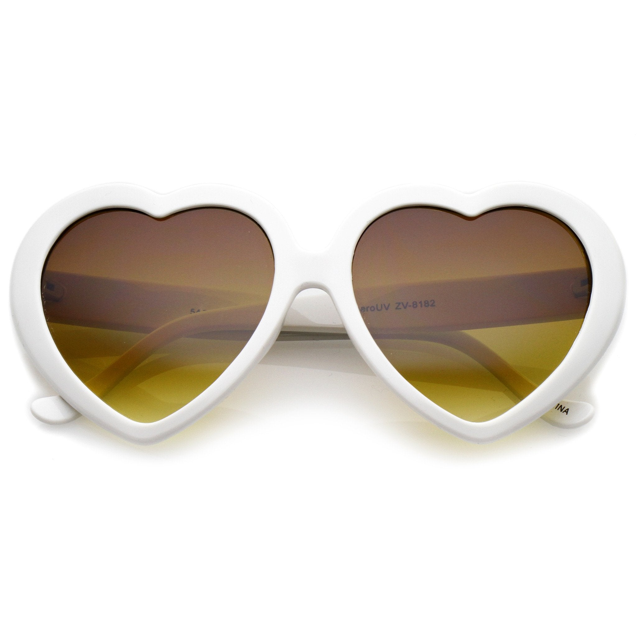 Cute Womens Lolita Sweet Heart Shape Sunglasses 8182