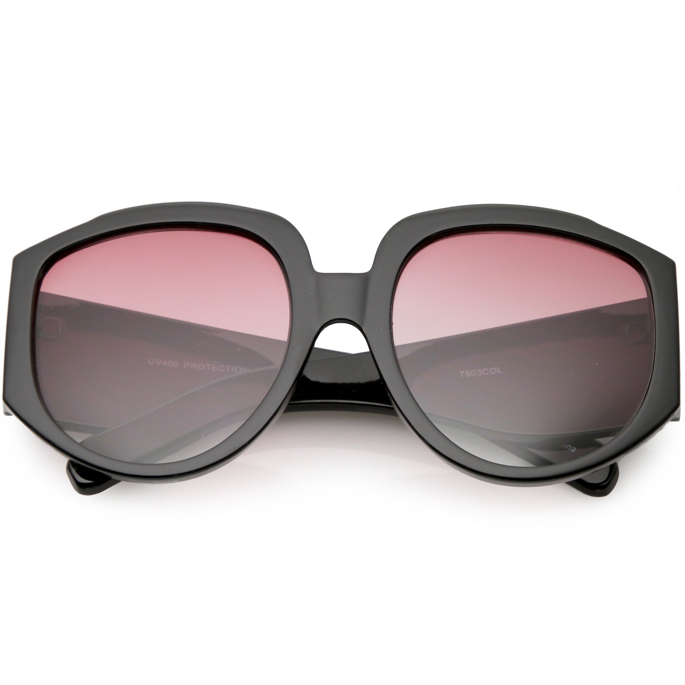 Women's Oversize Geometric Gradient Color Tone Sunglasses C620