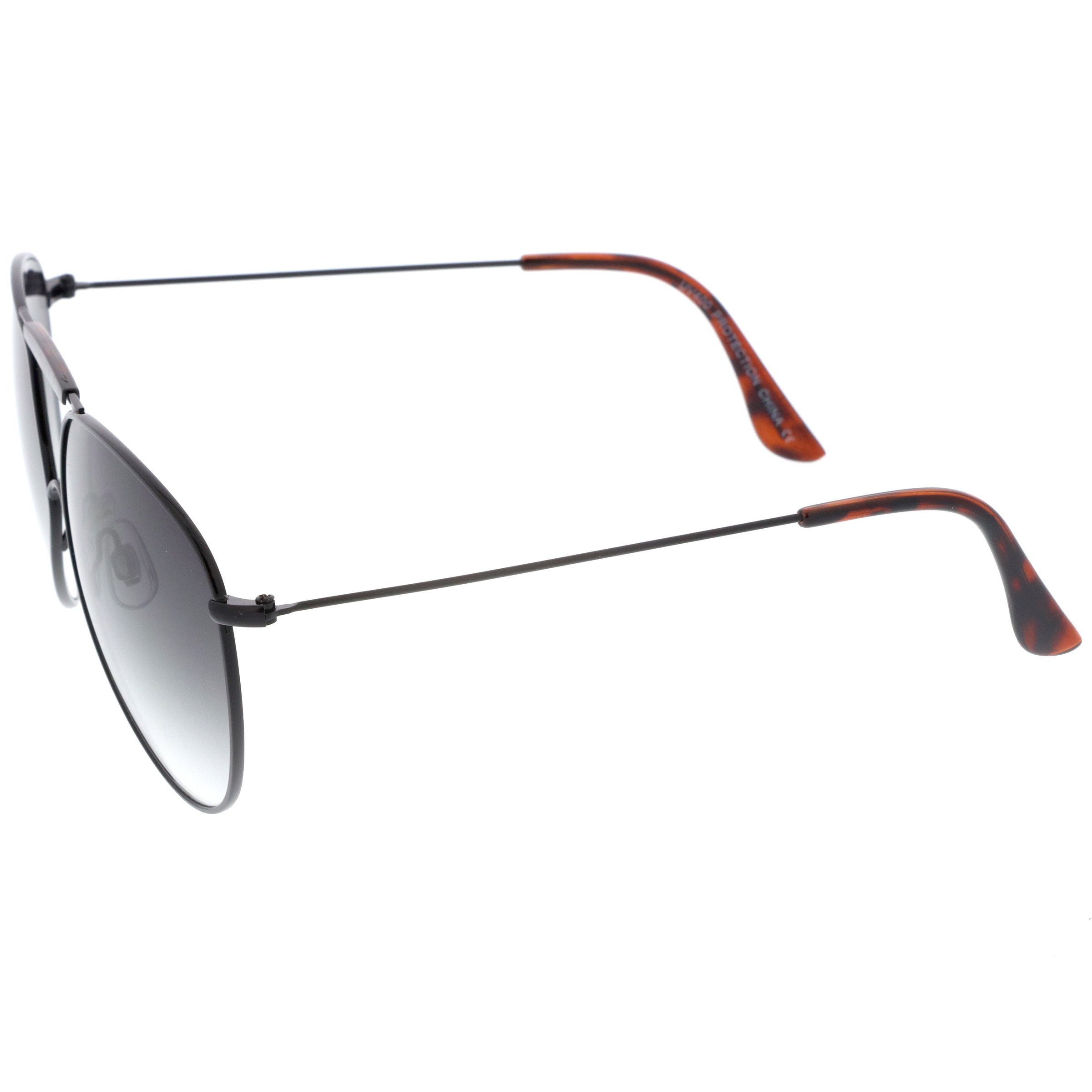 Modern Oversize Geometric Tear Drop Metal Aviator Sunglasses A734