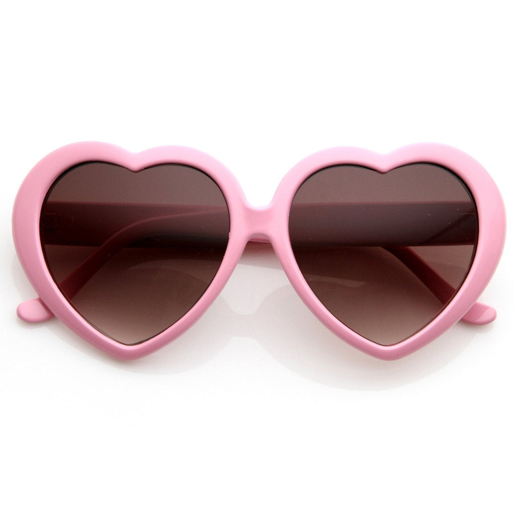 Cute Womens Lolita Sweet Heart Shape Sunglasses 8182