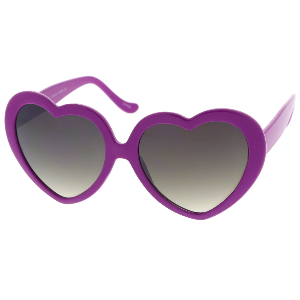 Cute Womens Lolita Sweet Heart Shape Sunglasses 8182