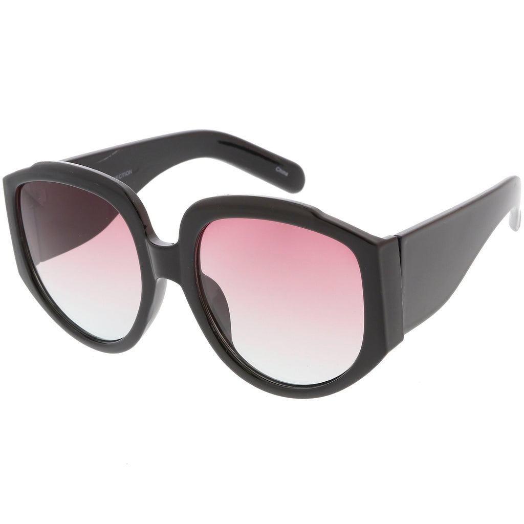 Women's Oversize Geometric Gradient Color Tone Sunglasses C620
