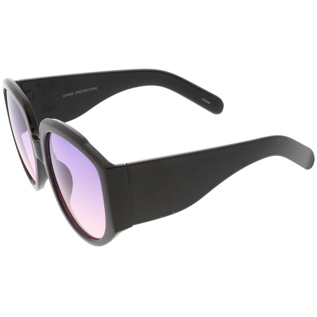Women's Oversize Geometric Gradient Color Tone Sunglasses C620
