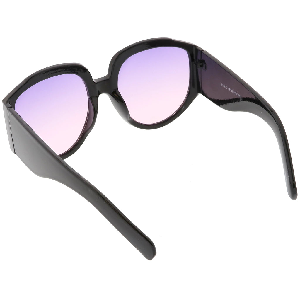 Women's Oversize Geometric Gradient Color Tone Sunglasses C620