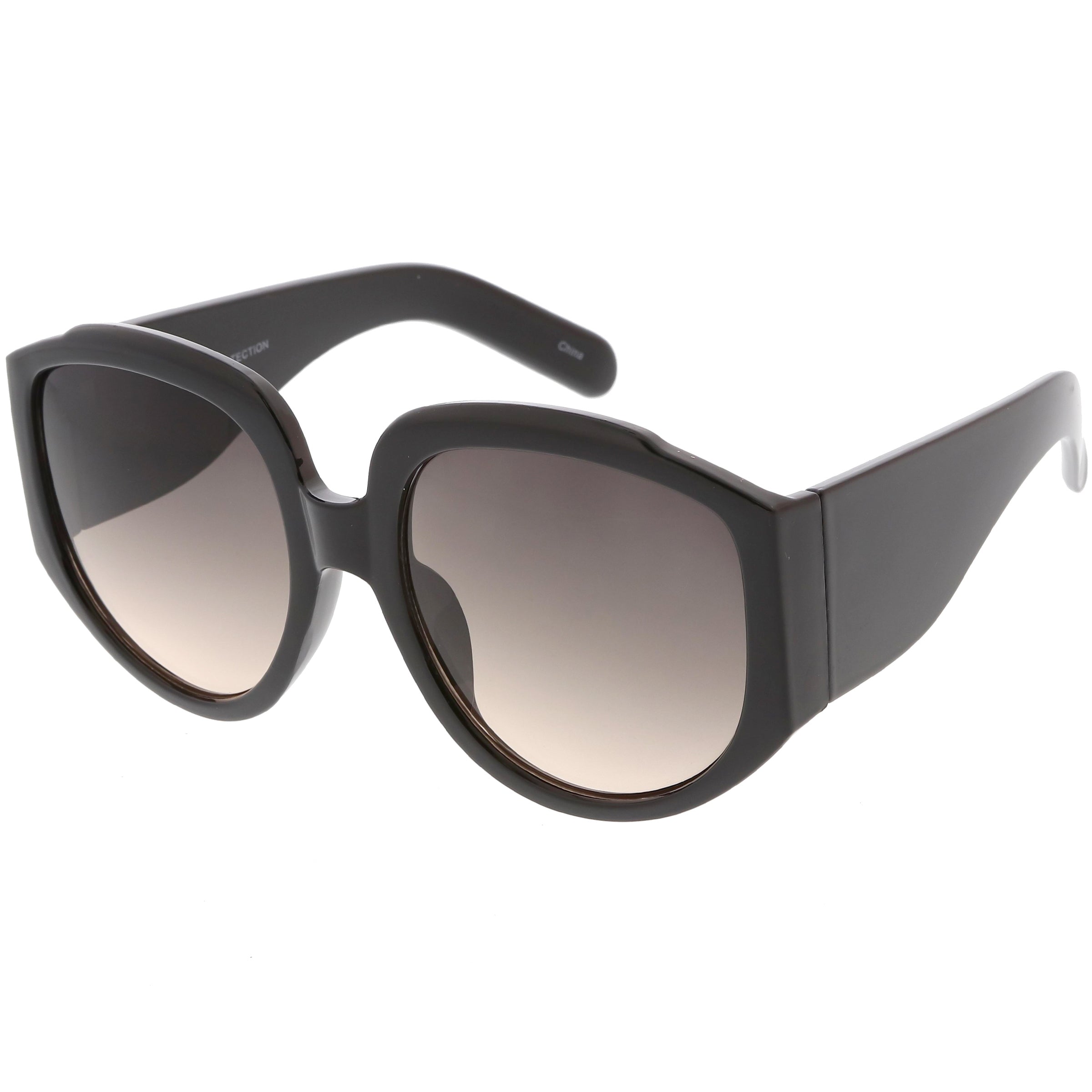 Women's Oversize Geometric Gradient Color Tone Sunglasses C620
