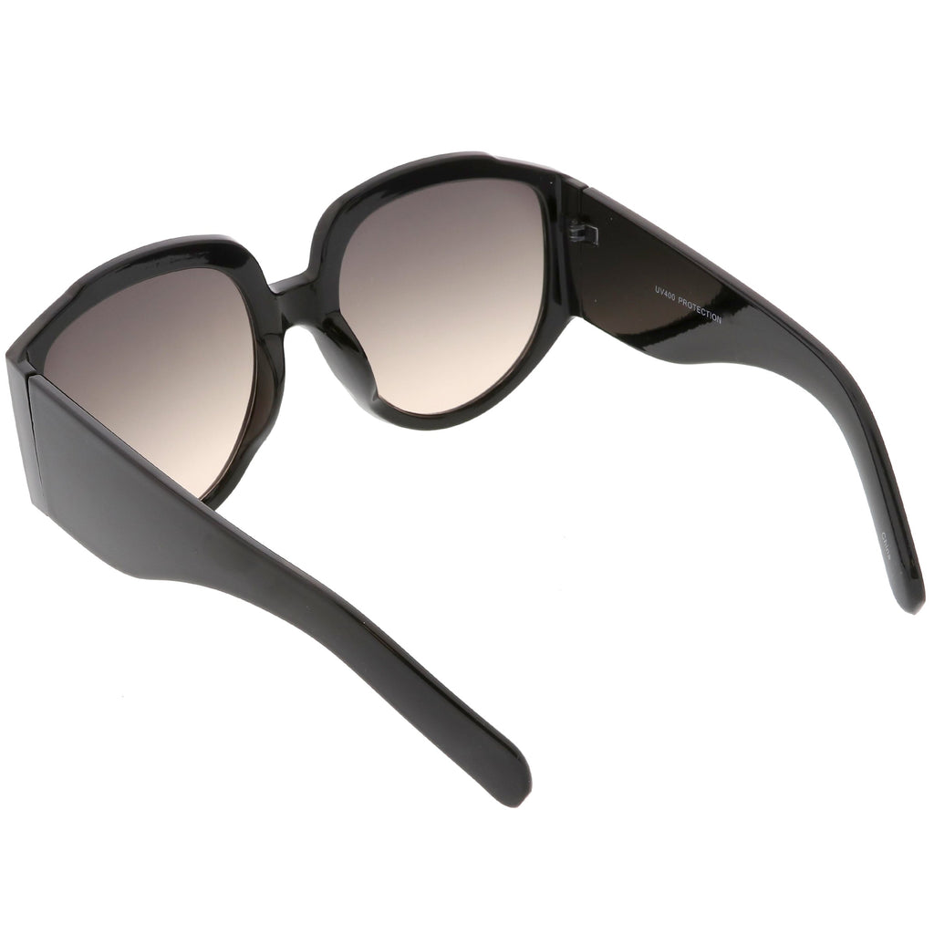 Women's Oversize Geometric Gradient Color Tone Sunglasses C620