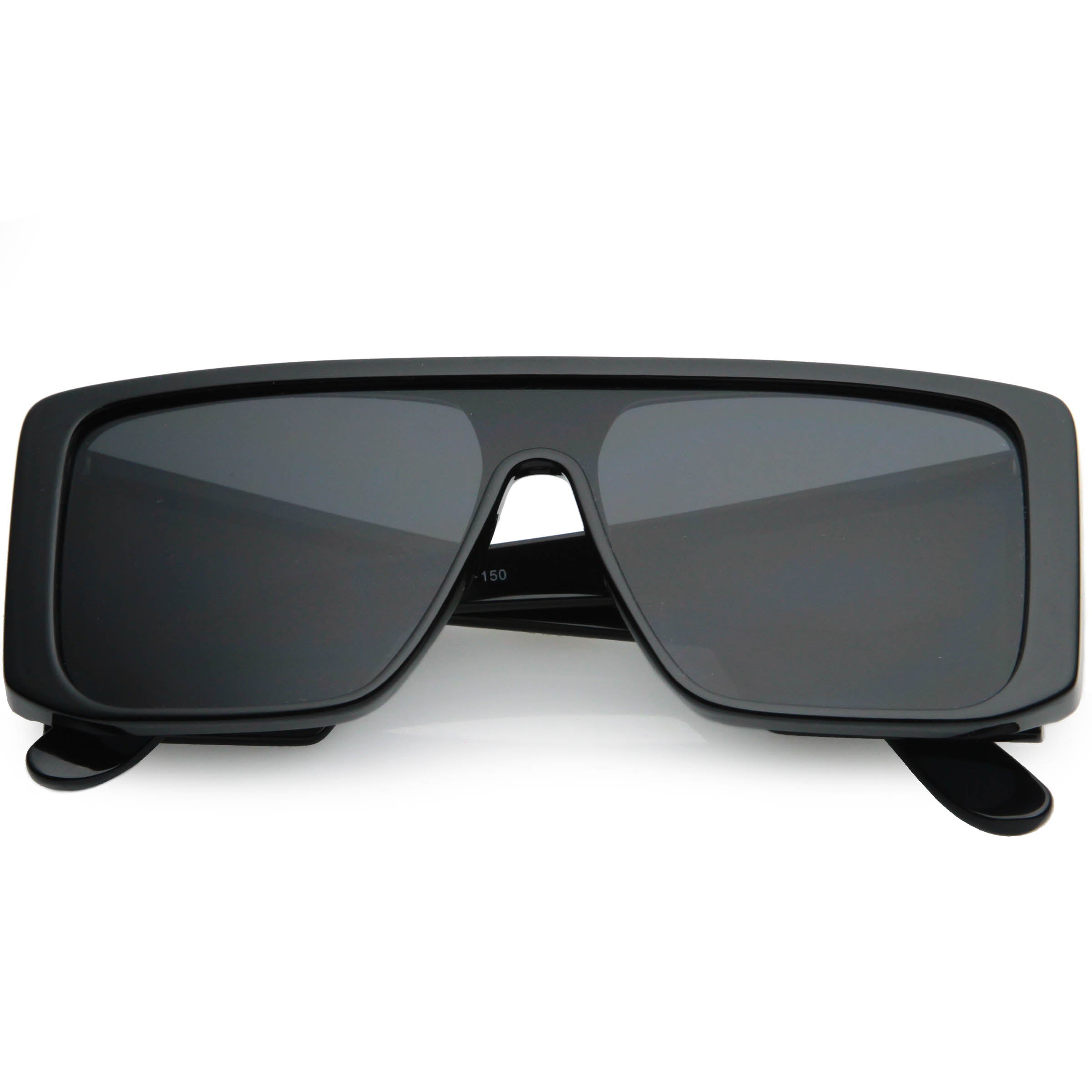 Oversize Retro Modern Square Side Window Shield Sunglasses C963
